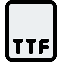 ttf 파일 icon