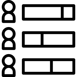 diagramme à bandes Icône