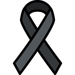 Black ribbon icon