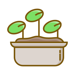 Growing seed icon