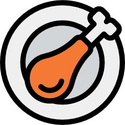 Chicken leg icon