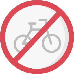 No bicycle icon