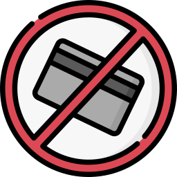 No credit card icon