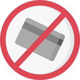 No credit card icon