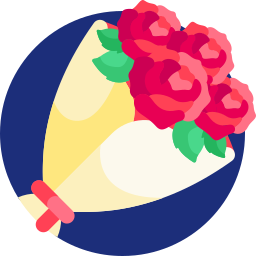 Flower bouquet icon