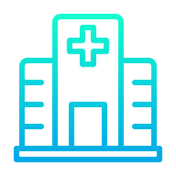 Hospital building icon