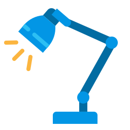 Desk lamp icon