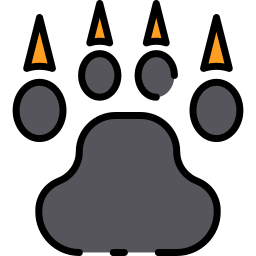 Bear paw icon