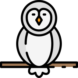 Snowy owl icon