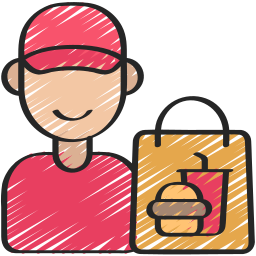 Delivery courier icon