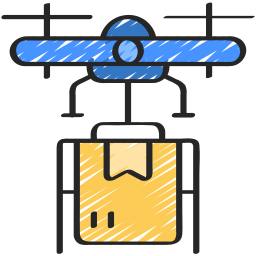 Доставка дроном иконка