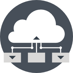 Computing cloud icon