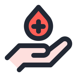 Blood donation icon