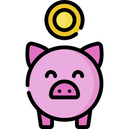 Piggy bank icon