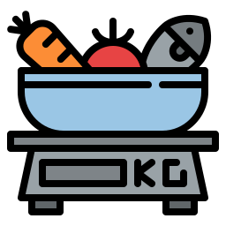 Grocery scale icon