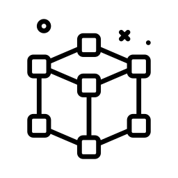 contour du cube Icône