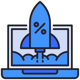 Rocket launch icon