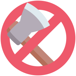 No cutting icon