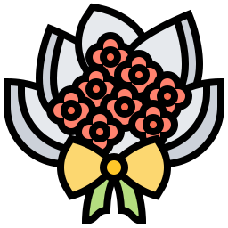 Flower bouquet icon