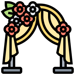 Wedding arch icon