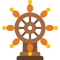 Ship wheel icon