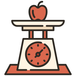 Weight scale icon