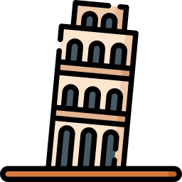 Leaning tower of pisa icon