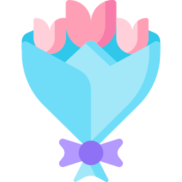 Flower bouquet icon