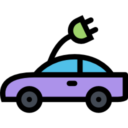 Electric car icon