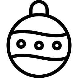 Christmas ball icon