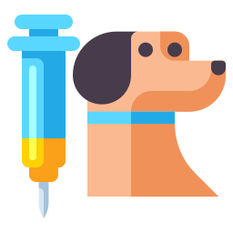 Animal vaccination icon