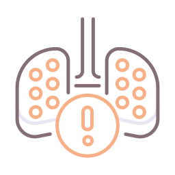 zapalenie płuc ikona