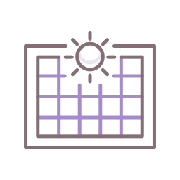 Solar panel icon