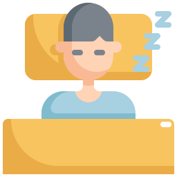 Human sleeping icon