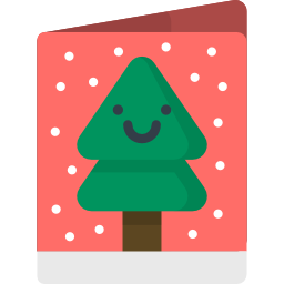 Christmas card icon