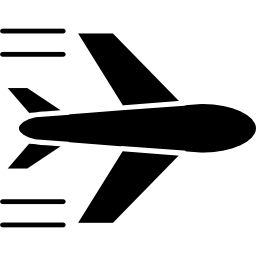 Airplane flying icon