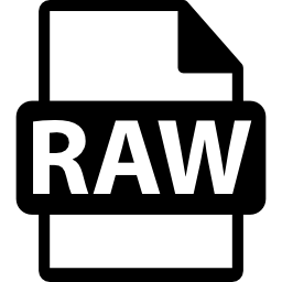 symbol formatu pliku raw ikona