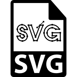 Svg file format symbol icon