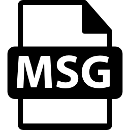 symbol für das msg-dateiformat icon