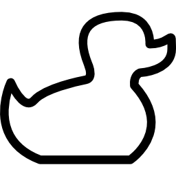 contour de jouet bébé canard Icône