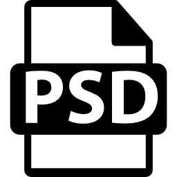 Photoshop file format icon