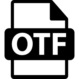 Символ формата файла otf иконка