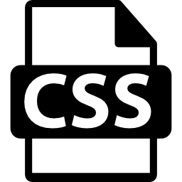 símbolo de formato de arquivo css Ícone