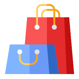 Shopping bags icon