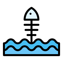 Fish bone icon