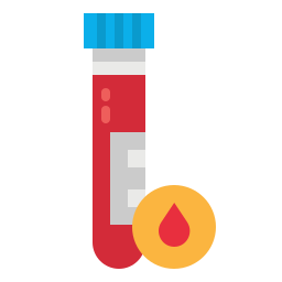 Blood sample icon