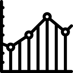 grafico a linee icona