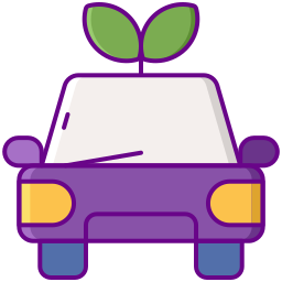 Eco car icon