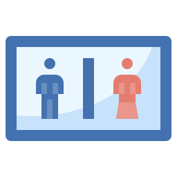 Toilet signs icon