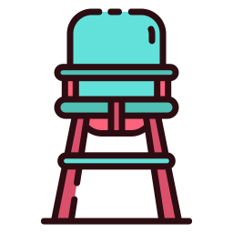 Baby chair icon